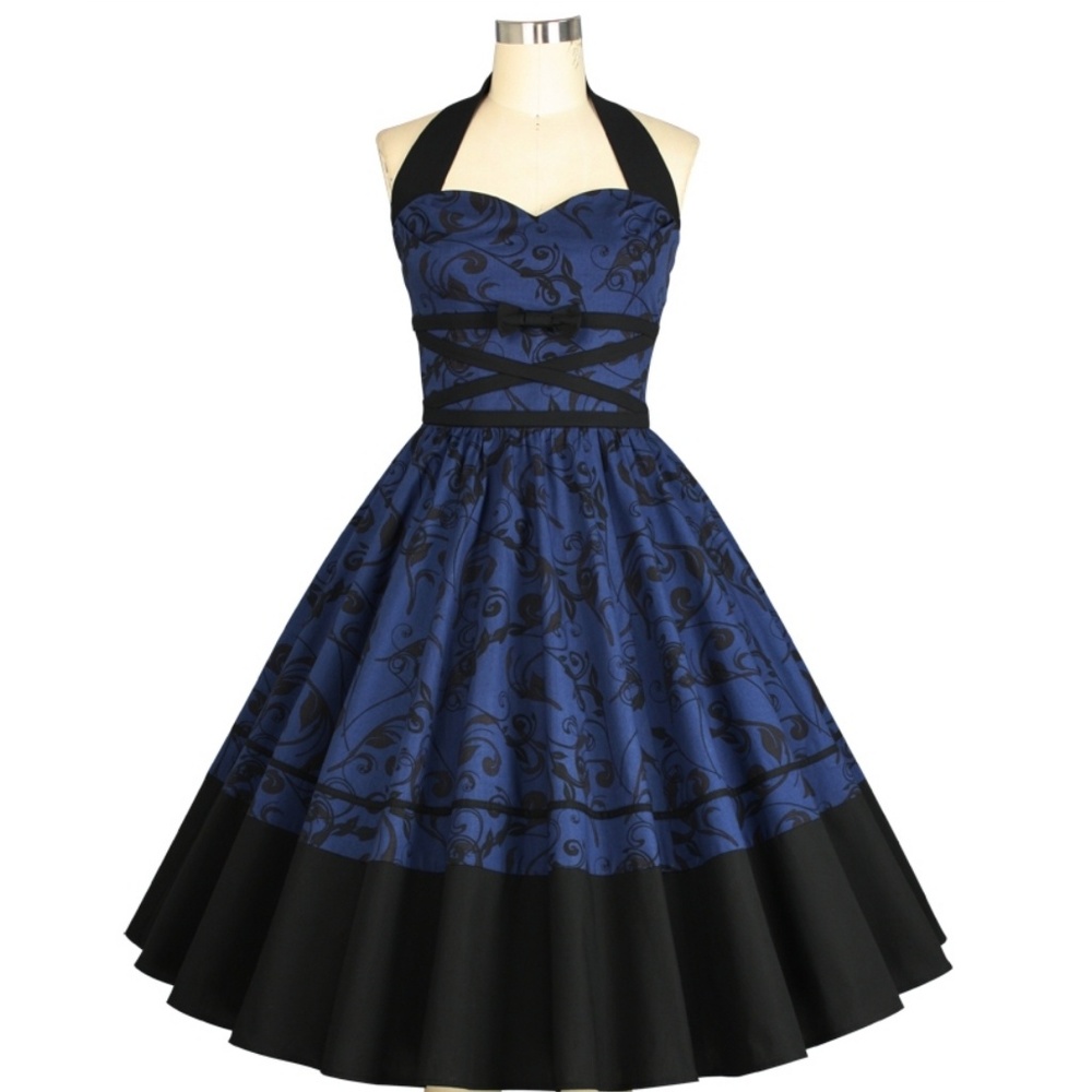Plus Size Swing Dance Pin Up Dress - Picture 3 of 5